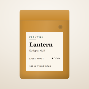 A bag of Fernwick Lantern coffee