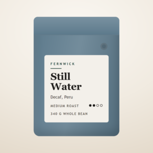 A bag of Fernwick Still Water coffee